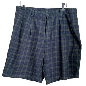🌞 Nautica Men's Shorts Size 36 Plaid Cotton Rigger Shorts